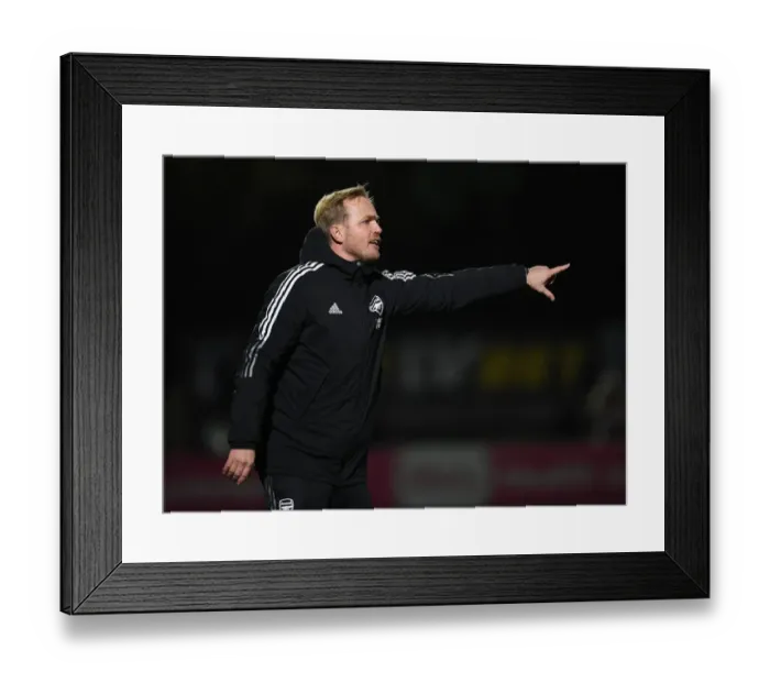 Framed Print : Jonas Eidevall's Leadership: Pushing Arsenal Women to FA Cup Victory Framed Print : Jonas Eidevall's Leadership: Pushing Arsenal Women to FA Cup Victory