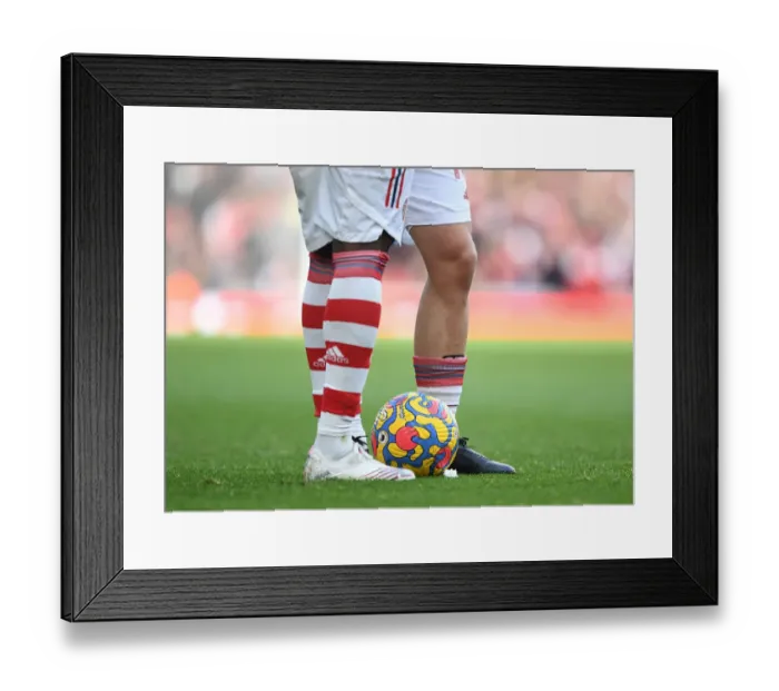 Framed Print : Arsenal's Saka and Smith Rowe in Action: Arsenal vs. Watford, Premier League 2021-22