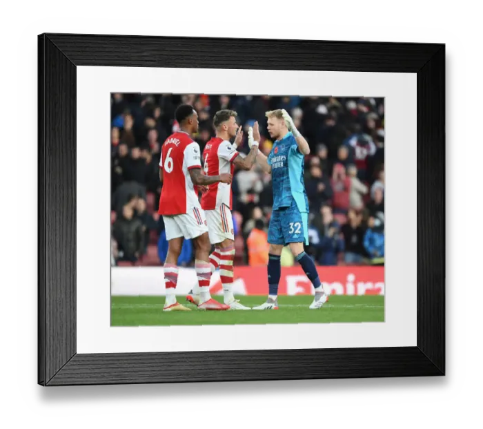 Framed Print : Arsenal's Triumphant Team: Celebrating a Hard-Fought Victory Over Watford (2021-22) Framed Print : Arsenal's Triumphant Team: Celebrating a Hard-Fought Victory Over Watford (2021-22)