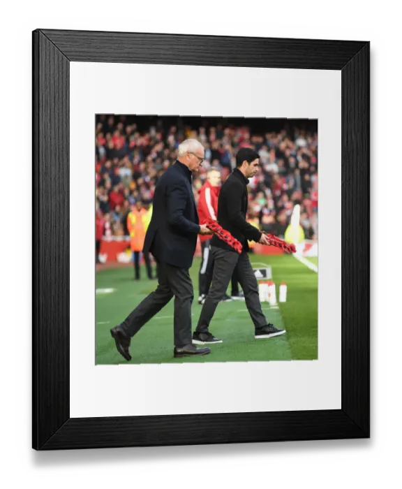 Framed Print : Arsenal vs. Watford: A Remembrance Day Tribute in the Premier League - Honoring Fallen Heroes (2021-22)