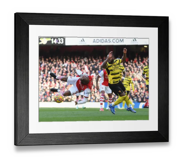 Framed Print : Intense Premier League Moment: Lacazette Fouls Danny Rose (Arsenal vs. Watford)