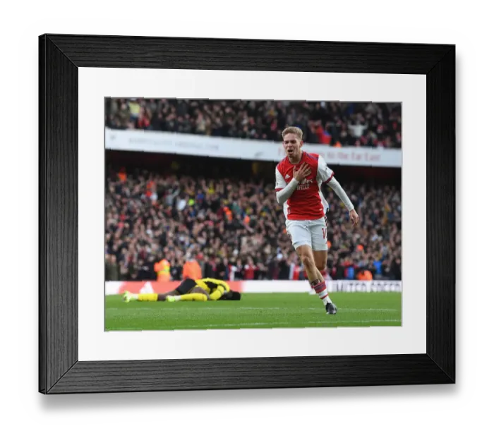 Framed Print : Emile Smith Rowe Scores the Winner: Arsenal Triumphs Over Watford in the 2021-22 Premier League Framed Print : Emile Smith Rowe Scores the Winner: Arsenal Triumphs Over Watford in the 2021-22 Premier League