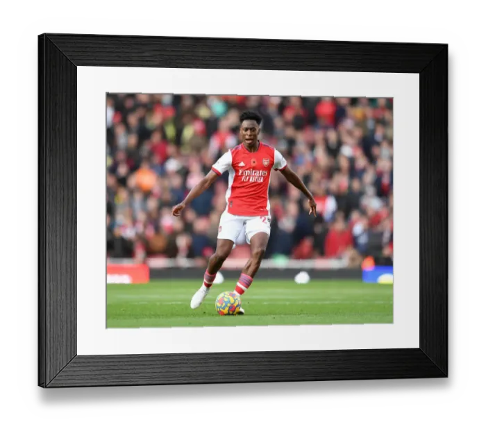 Framed Print : Arsenal's Albert Sambi Lokonga in Action: Arsenal vs. Watford, Premier League 2021-22