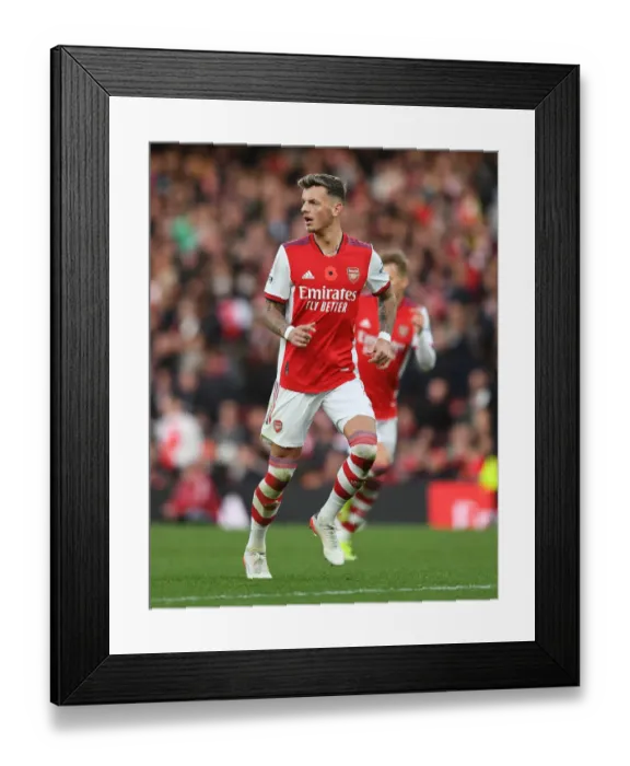 Framed Print : Arsenal's Ben White in Action: Arsenal vs. Watford (Premier League 2021-22) Framed Print : Arsenal's Ben White in Action: Arsenal vs. Watford (Premier League 2021-22)