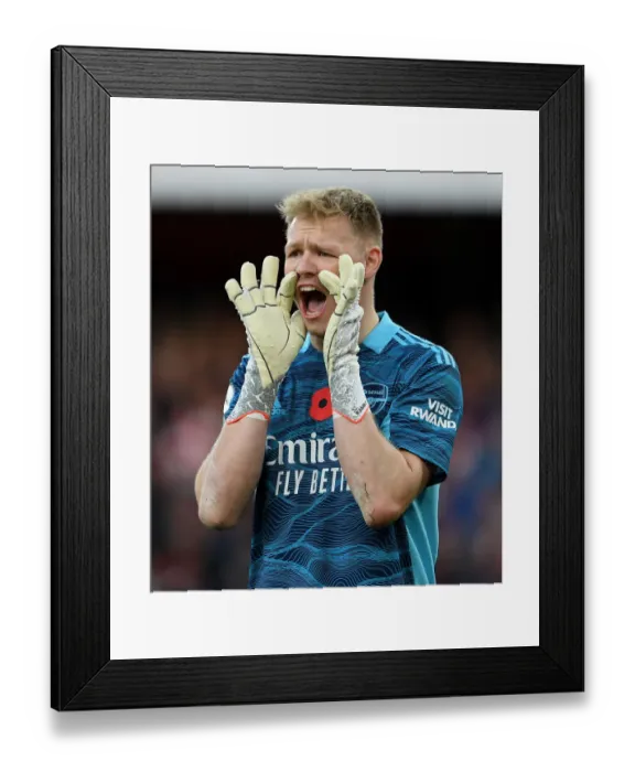 Framed Print : Arsenal's Aaron Ramsdale Shines: A Standout Performance Against Watford (2021-22) Framed Print : Arsenal's Aaron Ramsdale Shines: A Standout Performance Against Watford (2021-22)