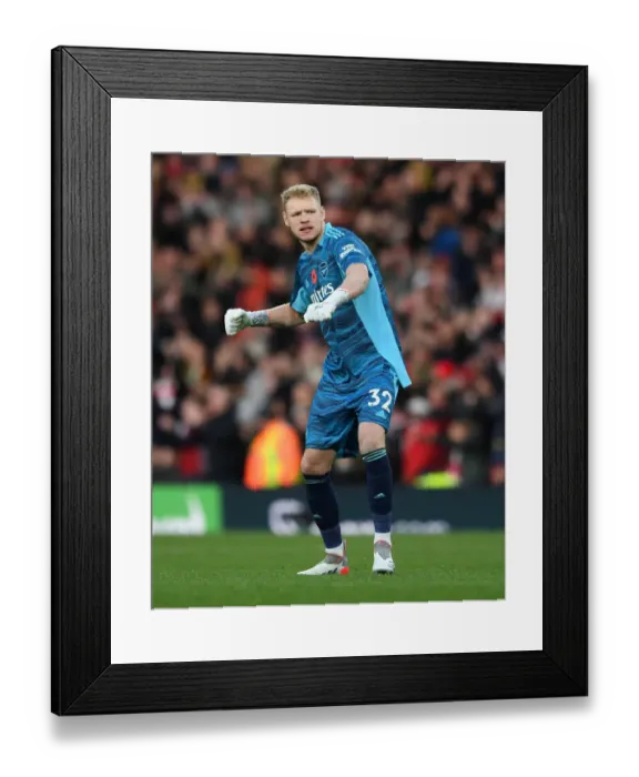 Framed Print : Arsenal's Premier League Victory: Aaron Ramsdale's Emotional Whistle Blow at Emirates Stadium