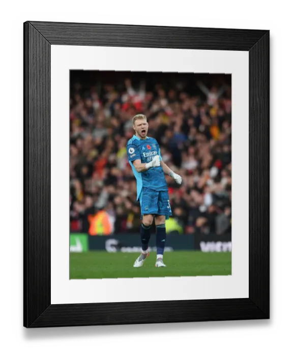 Framed Print : Arsenal's Premier League Triumph: Aaron Ramsdale's Emotional Whistle Blow at Emirates Stadium Framed Print : Arsenal's Premier League Triumph: Aaron Ramsdale's Emotional Whistle Blow at Emirates Stadium
