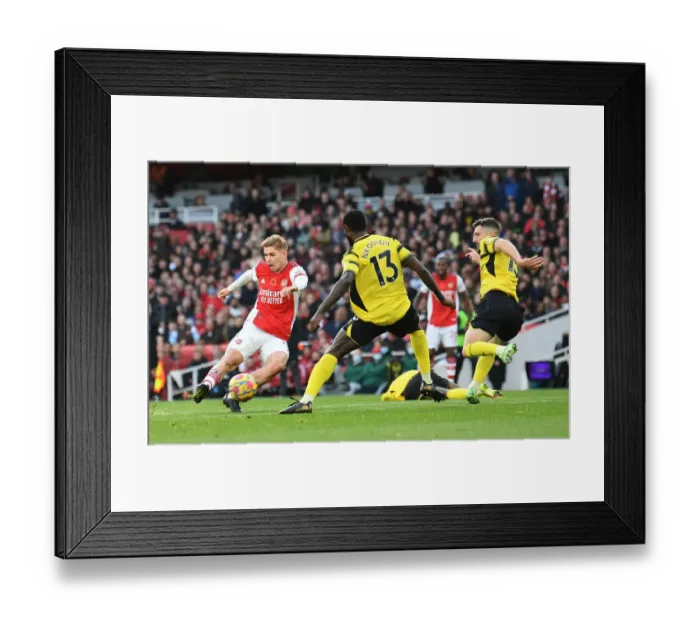 Framed Print : Emile Smith Rowe Scores: Arsenal vs. Watford, Premier League 2021-22