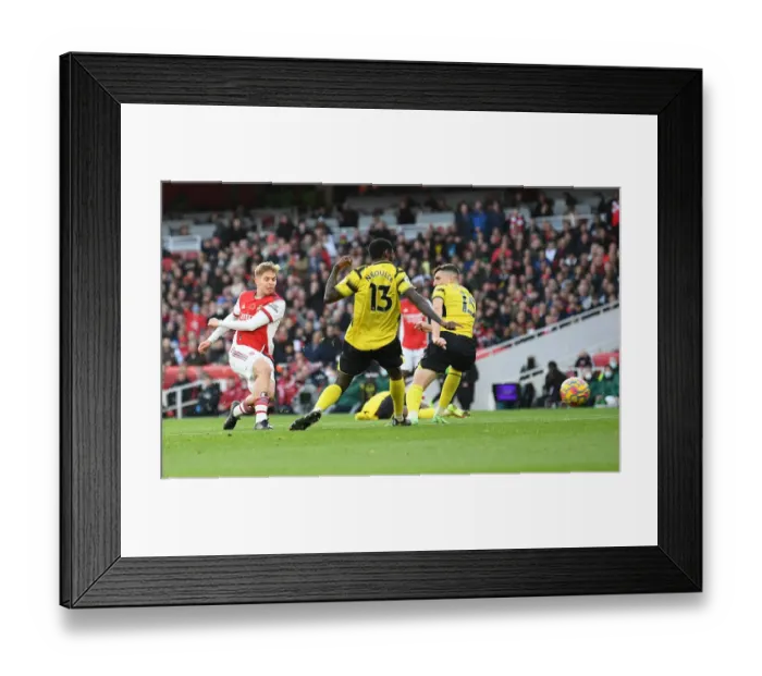 Framed Print : Emile Smith Rowe Scores: Arsenal's Thrilling Victory Over Watford in the 2021-22 Premier League Framed Print : Emile Smith Rowe Scores: Arsenal's Thrilling Victory Over Watford in the 2021-22 Premier League