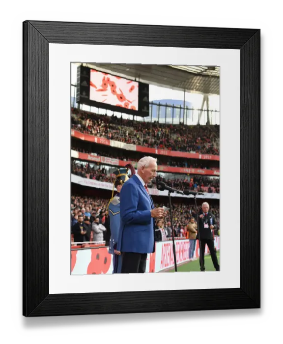 Framed Print : Arsenal Legend Bob Wilson's Pre-Match Reading at Emirates Stadium (Arsenal vs. Watford, 2021-22) Framed Print : Arsenal Legend Bob Wilson's Pre-Match Reading at Emirates Stadium (Arsenal vs. Watford, 2021-22)
