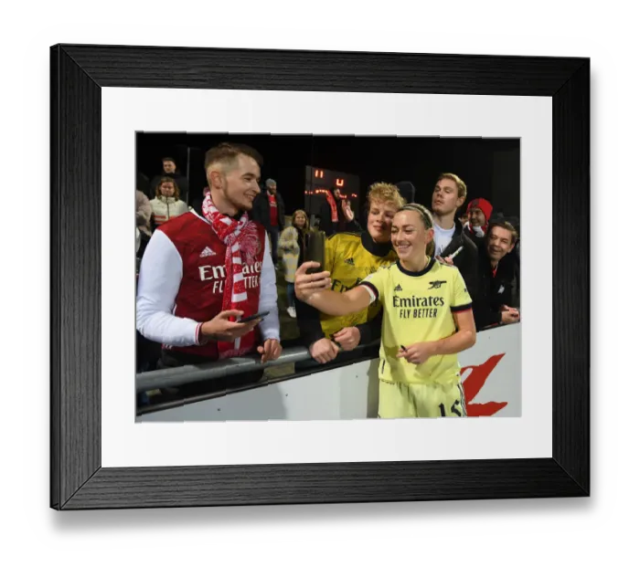 Framed Print : Arsenal Women's Team Celebrates UEFA Champions League Victory with Fans Framed Print : Arsenal Women's Team Celebrates UEFA Champions League Victory with Fans