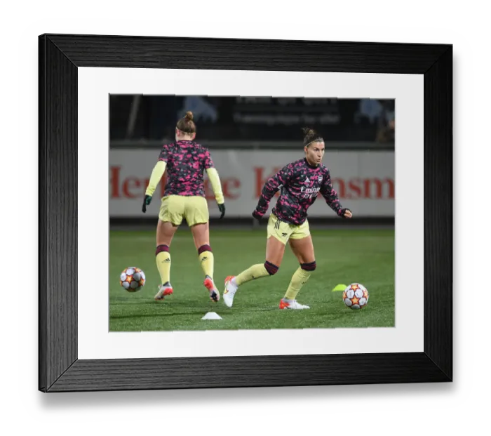 Framed Print : Arsenal Women Prepare for UEFA Champions League Clash against HB Koge Framed Print : Arsenal Women Prepare for UEFA Champions League Clash against HB Koge