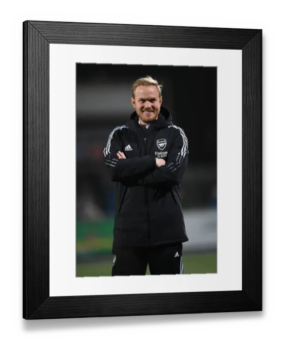 Framed Print : Arsenal WFC vs HB Koge: Jonas Eidevall Leads Women's Champions League Match in Denmark Framed Print : Arsenal WFC vs HB Koge: Jonas Eidevall Leads Women's Champions League Match in Denmark