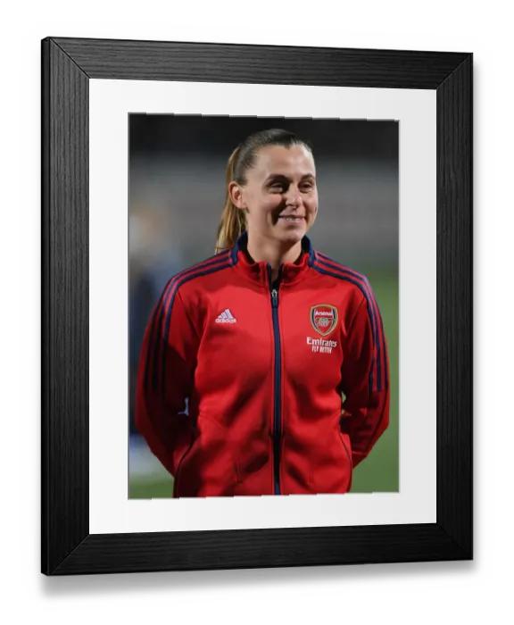 Framed Print : Arsenal's Noelle Maritz Gears Up for Battle Against HB Koge in UEFA Champions League