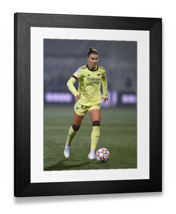 Framed Print : Arsenal WFC's Steph Catley Battles for Possession Against HB Koge in UEFA Women's Champions League Framed Print : Arsenal WFC's Steph Catley Battles for Possession Against HB Koge in UEFA Women's Champions League