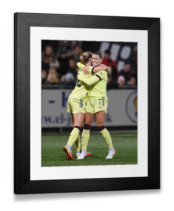 Framed Print : Steph Catley Scores the Winner: Arsenal Women's UEFA Champions League Victory over HB Koge Framed Print : Steph Catley Scores the Winner: Arsenal Women's UEFA Champions League Victory over HB Koge