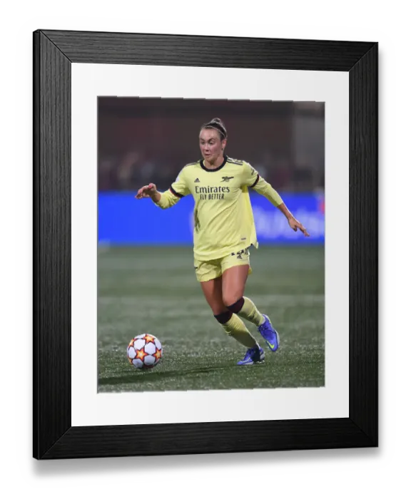 Framed Print : Arsenal's Caitlin Foord Fights for Possession in UEFA Women's Champions League Clash Against HB Koge Framed Print : Arsenal's Caitlin Foord Fights for Possession in UEFA Women's Champions League Clash Against HB Koge