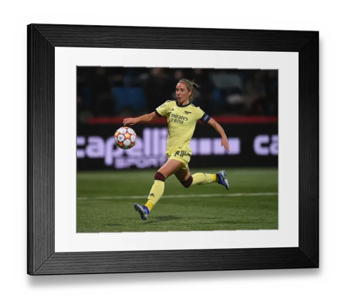 Framed Print : Jordan Nobbs Fights for Arsenal's UEFA Women's Champions League Victory: HB Koge vs. Arsenal Women Framed Print : Jordan Nobbs Fights for Arsenal's UEFA Women's Champions League Victory: HB Koge vs. Arsenal Women