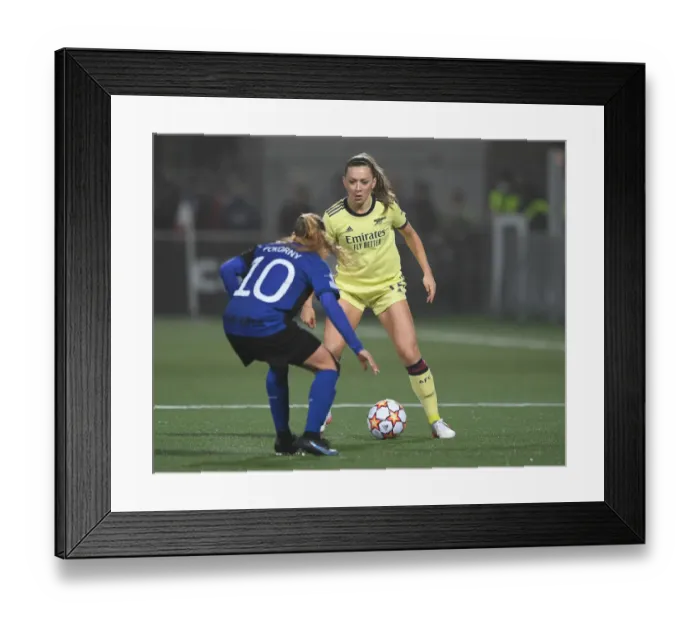 Framed Print : Arsenal Women in Action: UEFA Champions League Battle against HB Koge, Denmark Framed Print : Arsenal Women in Action: UEFA Champions League Battle against HB Koge, Denmark