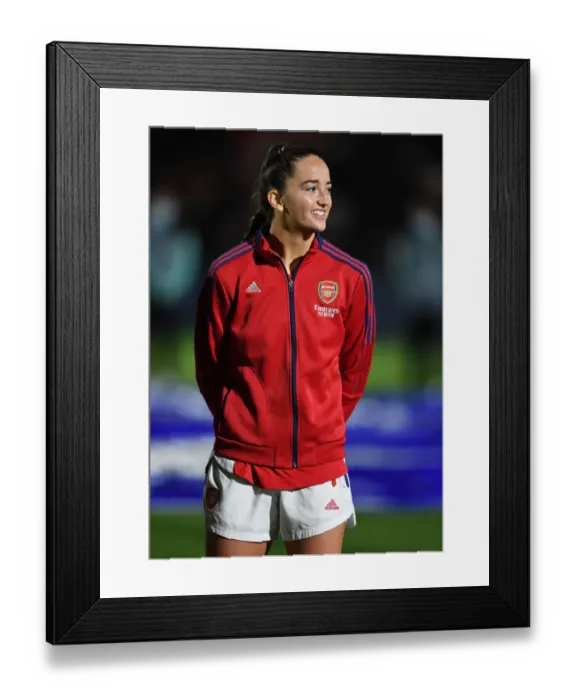 Framed Print : Determined Anna Patten of Arsenal Women: Focused Ahead of Arsenal vs HB Koge - UEFA Women's Champions League Group C Framed Print : Determined Anna Patten of Arsenal Women: Focused Ahead of Arsenal vs HB Koge - UEFA Women's Champions League Group C