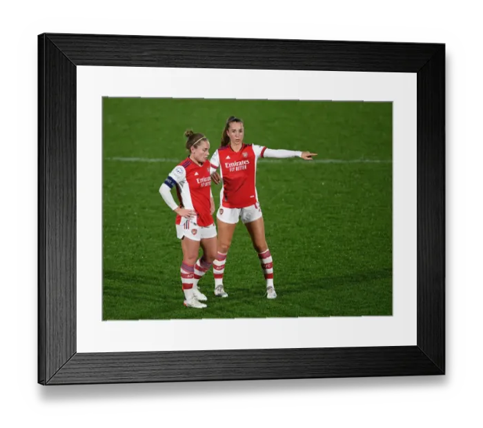 Framed Print : Arsenal Women vs HB Koge: Kim Little and Lia Walti in Action - UEFA Women's Champions League Framed Print : Arsenal Women vs HB Koge: Kim Little and Lia Walti in Action - UEFA Women's Champions League