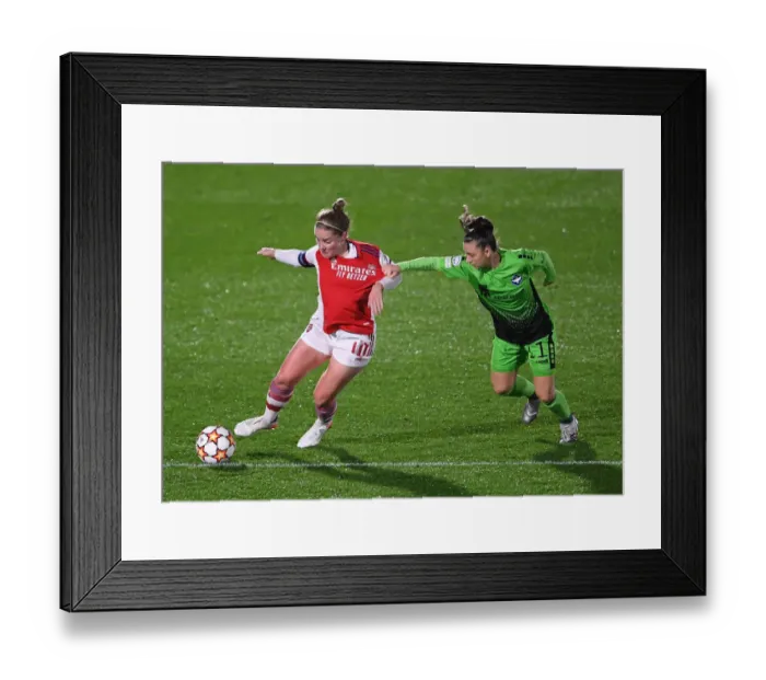 Framed Print : Arsenal's Kim Little Faces Off Against HB Koge in UEFA Women's Champions League Showdown Framed Print : Arsenal's Kim Little Faces Off Against HB Koge in UEFA Women's Champions League Showdown