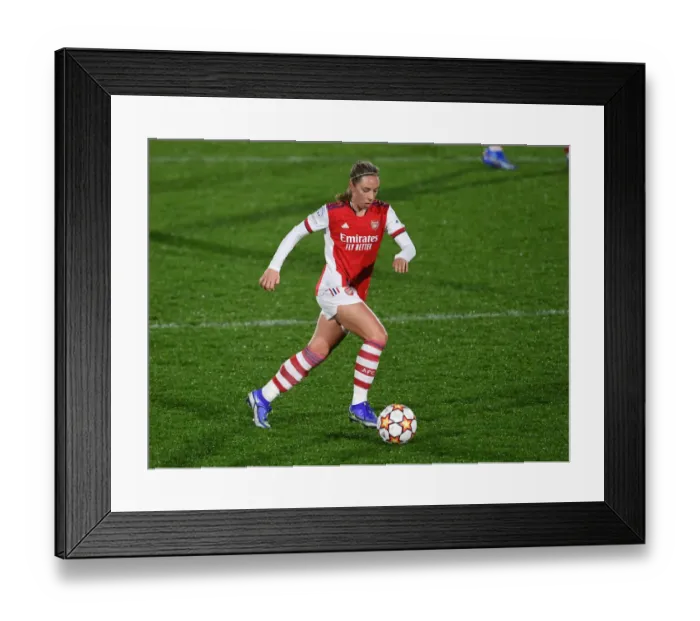 Framed Print : Battle in Group C: Arsenal Women vs. HB Koge - UEFA Women's Champions League