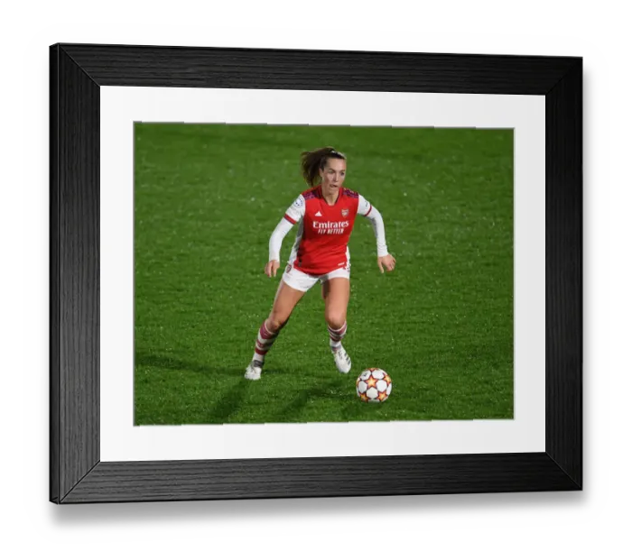 Framed Print : Arsenal Women vs HB Koge: A UEFA Women's Champions League Battle at Meadow Park