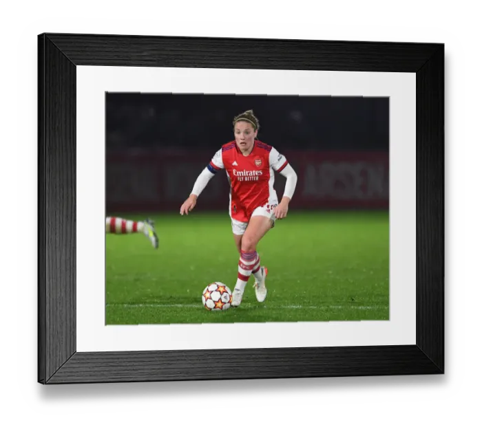 Framed Print : Arsenal's Kim Little Stars in UEFA Women's Champions League: Arsenal Women vs HB Koge