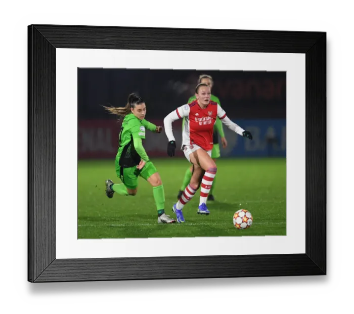 Framed Print : Arsenal Women vs. HB Koge: A UEFA Women's Champions League Showdown at Meadow Park Framed Print : Arsenal Women vs. HB Koge: A UEFA Women's Champions League Showdown at Meadow Park