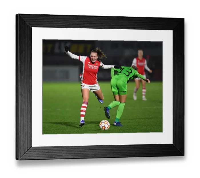 Framed Print : Arsenal WFC vs. HB Koge: A Battle in the UEFA Women's Champions League Framed Print : Arsenal WFC vs. HB Koge: A Battle in the UEFA Women's Champions League
