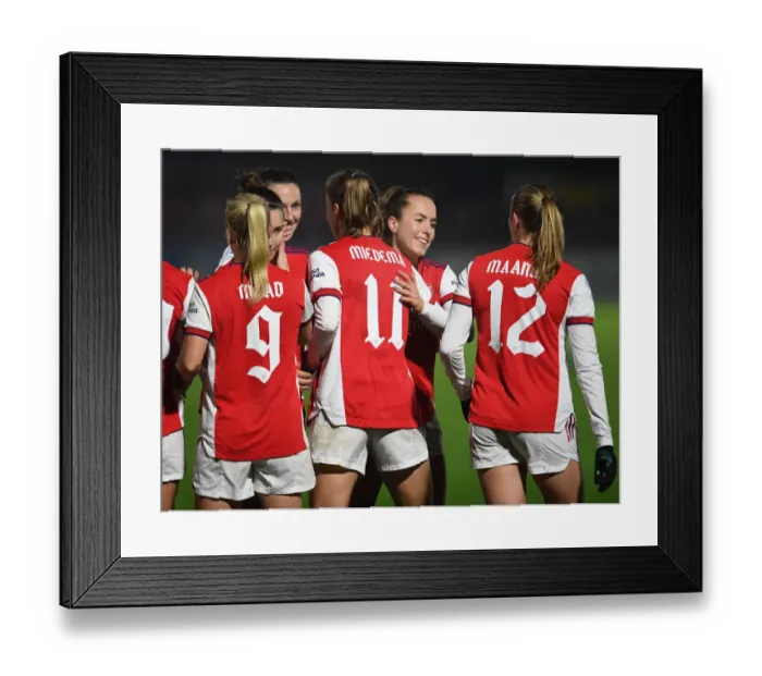 Framed Print : Arsenal's Vivianne Miedema Scores Hat-Trick in Champions League Victory over HB Koge Framed Print : Arsenal's Vivianne Miedema Scores Hat-Trick in Champions League Victory over HB Koge