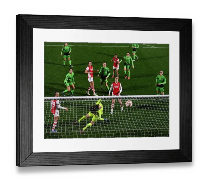Framed Print : Heartbreak at the Bar: Anna Patten's Last-Second Header Denied
