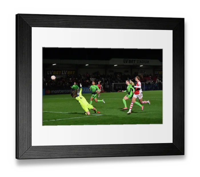 Framed Print : Vivianne Miedema's Hat-Trick Secures Arsenal Women's Champions League Victory Framed Print : Vivianne Miedema's Hat-Trick Secures Arsenal Women's Champions League Victory