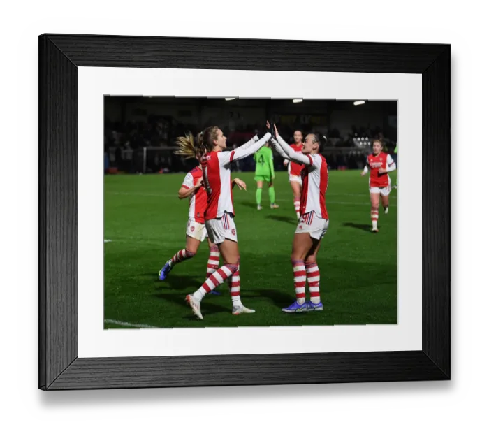 Framed Print : Arsenal Women's Champions League: Vivianne Miedema's Hat-Trick vs HB Koge Framed Print : Arsenal Women's Champions League: Vivianne Miedema's Hat-Trick vs HB Koge