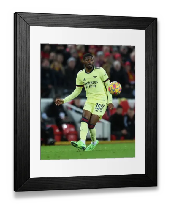 Framed Print : Maitland-Niles at Anfield: Liverpool vs. Arsenal, Premier League 2021-22
