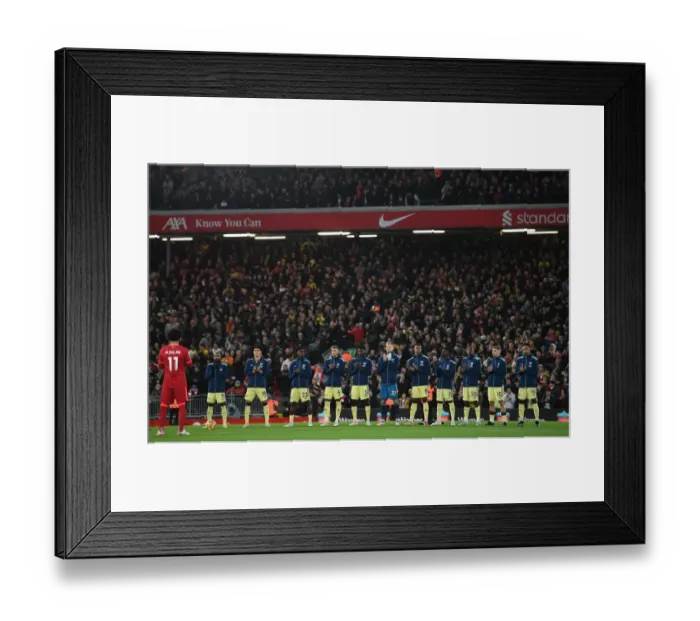 Framed Print : Minutes Applause: Liverpool vs. Arsenal, Premier League 2021-22 Framed Print : Minutes Applause: Liverpool vs. Arsenal, Premier League 2021-22