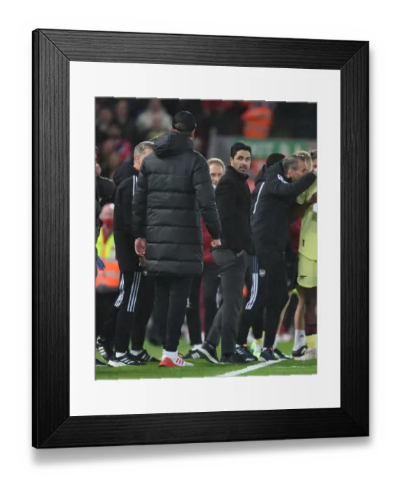 Framed Print : Clash of Titans: Arteta vs. Klopp - Premier League 2021-22: A Battle of Managerial Geniuses (Liverpool vs. Arsenal) Framed Print : Clash of Titans: Arteta vs. Klopp - Premier League 2021-22: A Battle of Managerial Geniuses (Liverpool vs. Arsenal)