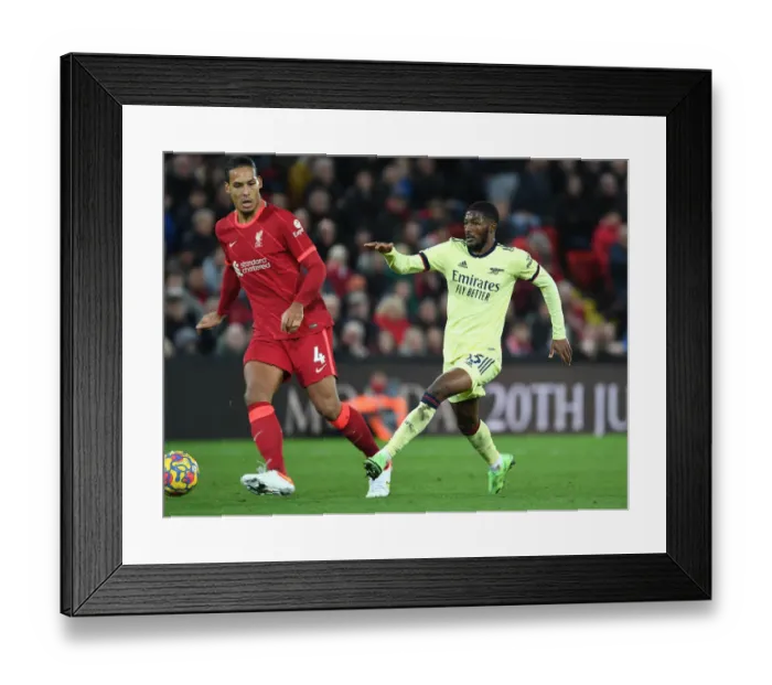 Framed Print : Maitland-Niles vs. Van Dijk: Battle at Anfield - Liverpool vs. Arsenal, Premier League 2021-22 Framed Print : Maitland-Niles vs. Van Dijk: Battle at Anfield - Liverpool vs. Arsenal, Premier League 2021-22
