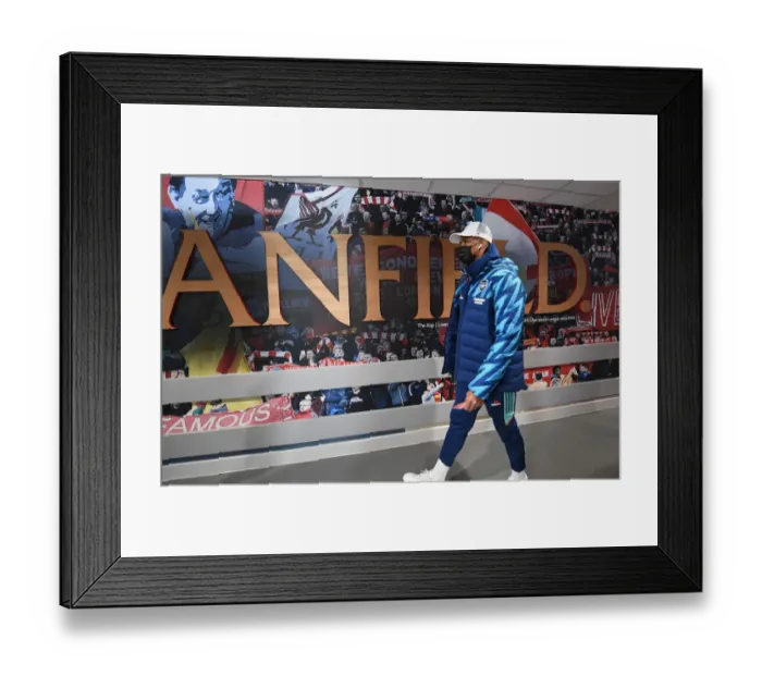 Framed Print : Gabriel Braces for Liverpool-Arsenal Clash in Premier League (2021-22) Framed Print : Gabriel Braces for Liverpool-Arsenal Clash in Premier League (2021-22)