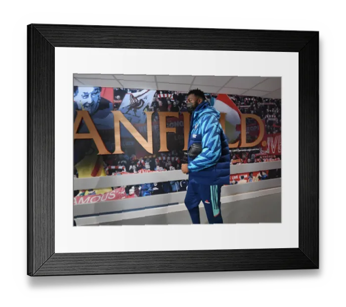 Framed Print : Arsenal's Arthur Okonkwo Prepares for Liverpool Showdown - Premier League 2021-22 Framed Print : Arsenal's Arthur Okonkwo Prepares for Liverpool Showdown - Premier League 2021-22