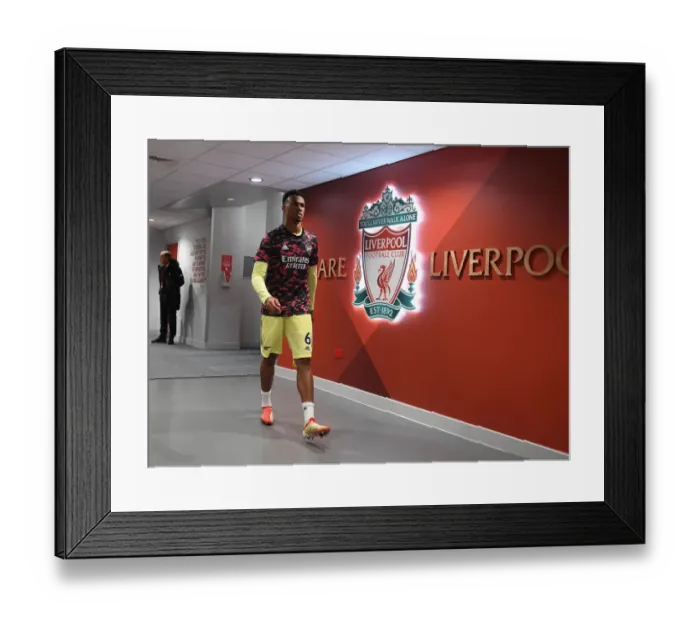 Framed Print : Gabriel Faces Liverpool: Arsenal vs. Liverpool, Premier League 2021-22 Framed Print : Gabriel Faces Liverpool: Arsenal vs. Liverpool, Premier League 2021-22