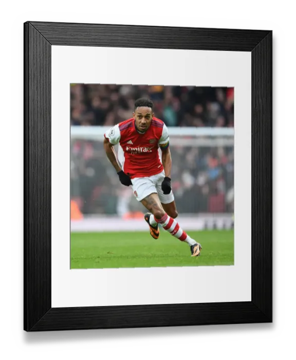 Framed Print : Arsenal's Aubameyang Scores Stunner in Premier League Win vs. Newcastle United
