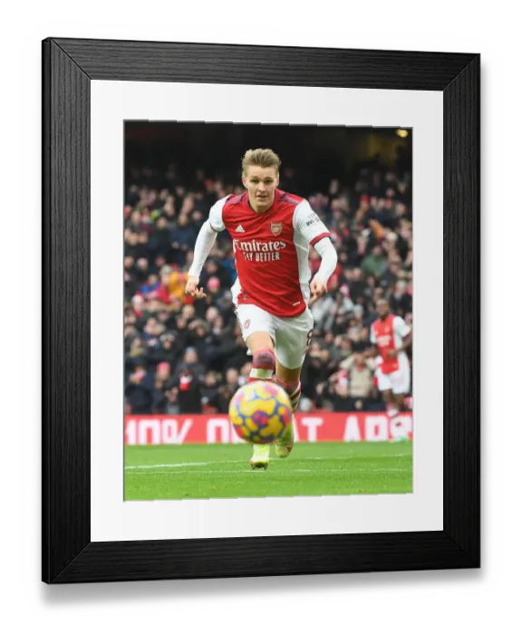 Framed Print : Martin Odegaard Shines: Arsenal's Dominant Display vs. Newcastle United in Premier League