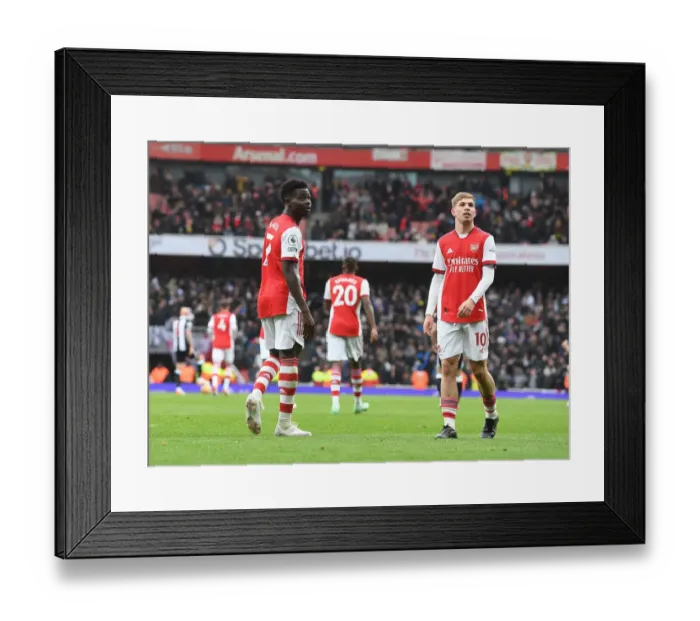 Framed Print : Arsenal's Young Stars: Saka and Smith Rowe Shine in Arsenal v Newcastle United (2021-22) Framed Print : Arsenal's Young Stars: Saka and Smith Rowe Shine in Arsenal v Newcastle United (2021-22)