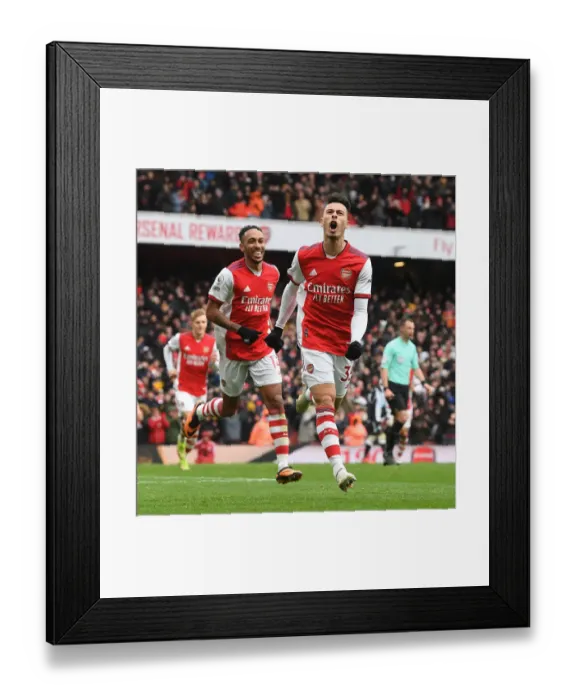 Framed Print : Arsenal's Deadly Duo: Martinelli and Aubameyang Fire Arsenal to 2-1 Victory over Newcastle United (Premier League 2021-22) Framed Print : Arsenal's Deadly Duo: Martinelli and Aubameyang Fire Arsenal to 2-1 Victory over Newcastle United (Premier League 2021-22)