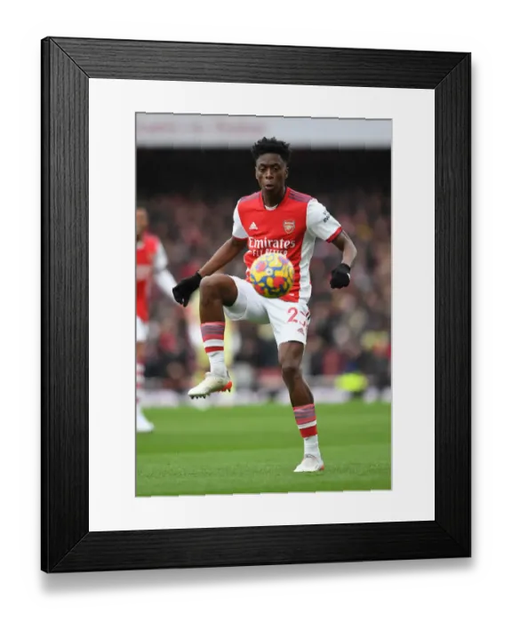 Framed Print : Arsenal's Albert Sambi Lokonga in Action: Arsenal vs Newcastle United, Premier League 2021-22