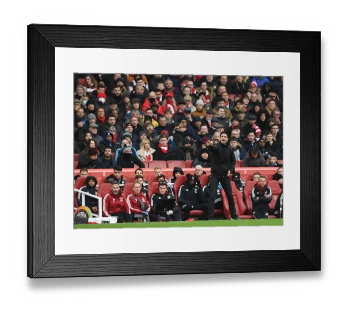Framed Print : Mikel Arteta's Arsenal Face Newcastle United in Premier League Showdown