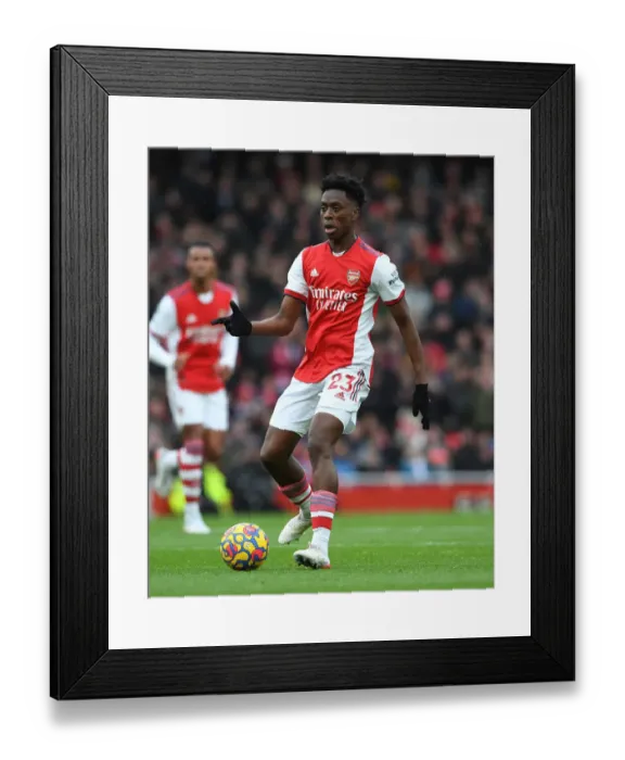 Framed Print : Arsenal's Albert Sambi Lokonga in Action against Newcastle United - Premier League 2021-22