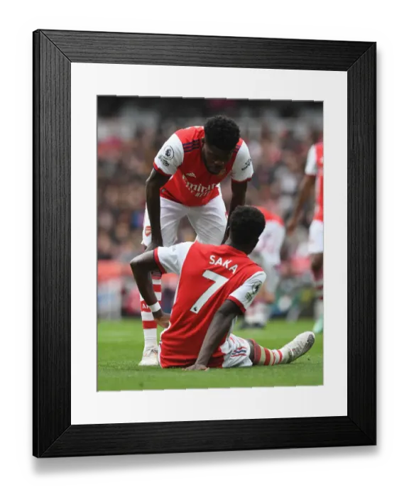 Framed Print : Thomas Partey and Bukayo Saka in Action: Arsenal's Power Duo Shines Against Newcastle United (2021-22) Framed Print : Thomas Partey and Bukayo Saka in Action: Arsenal's Power Duo Shines Against Newcastle United (2021-22)